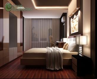 Спалня в топли тонове