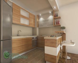 Кухня с дъбов фурнир