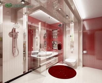 Баня в страстно червено