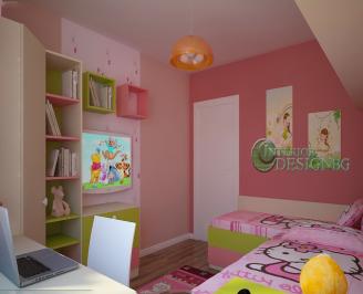 Детска стая в бебешко розово