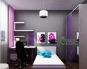 Юношеска стая в лилаво, розово и оранж